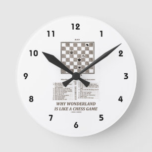 Relógio de parede decorativo, criativo e descolado, Jogo de xadrez