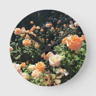 Relógio Redondo Portland Rosa Garden, OR