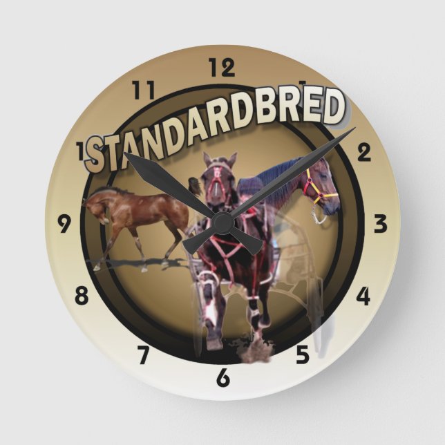 Relógio Redondo Potro à competência (Frente)