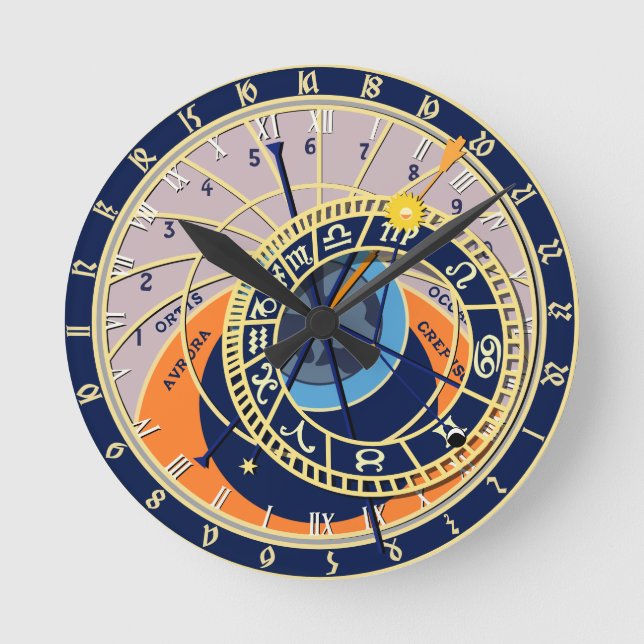 Relógio Redondo Praga Astronomical Clock Watch, Round (Frente)