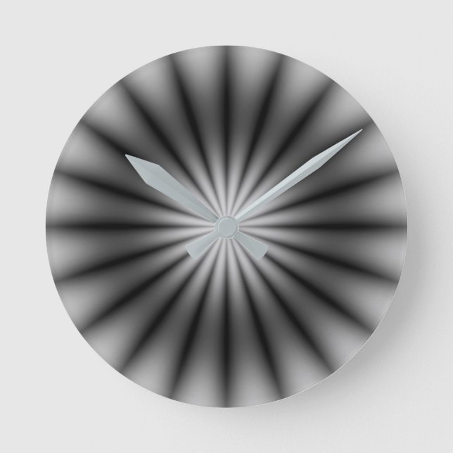 Relógio Redondo Prateado (Frente)