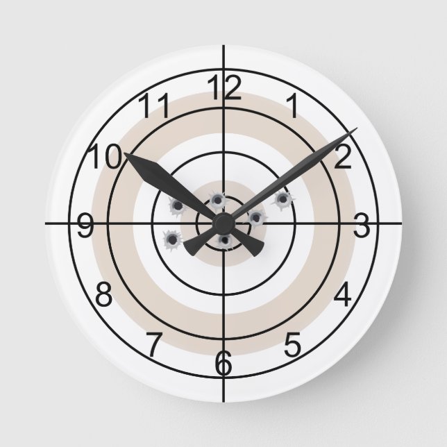 Relógio Redondo Presente de Lover de Arma de Destino (Frente)