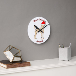 Relógio Redondo presente de natal de gato, personalizar nome perso