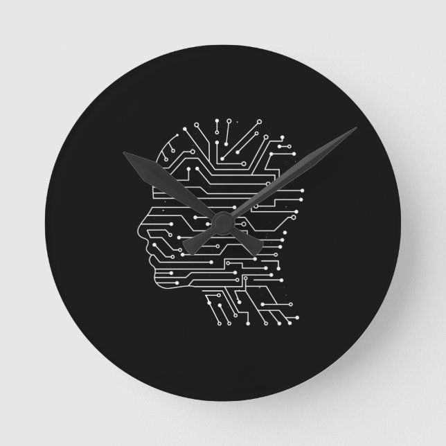 Relógio Redondo Presente de Programação de Ciência da Computação d (Frente)