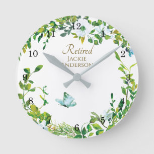 Relógio Redondo Presente de RETIREMENT Elegante - Folheto de Reló