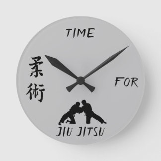 Relógio Redondo Presente do pulso de disparo de Jiu-Jitsu