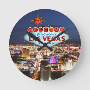 Relógio Redondo Presentes de Las Vegas