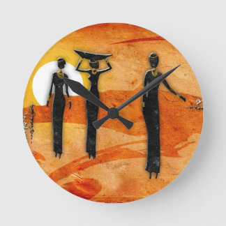 Relógio Redondo Presentes retros 35 do estilo do vintage de África