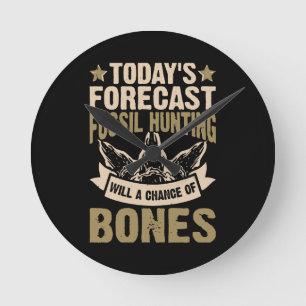 Relógio Redondo Previsão Caça Fóssil Terá Uma Chance De Ossos
