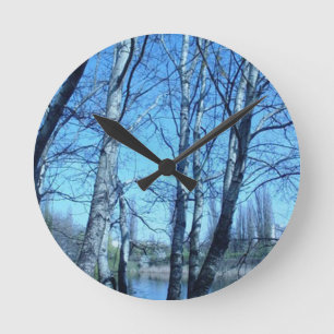 Relógio Redondo primavera inicial