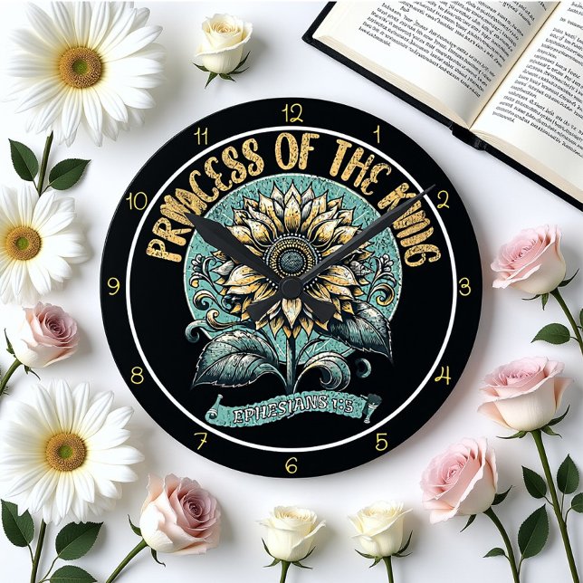 Relógio Redondo Princess of The King Art (Criador carregado)