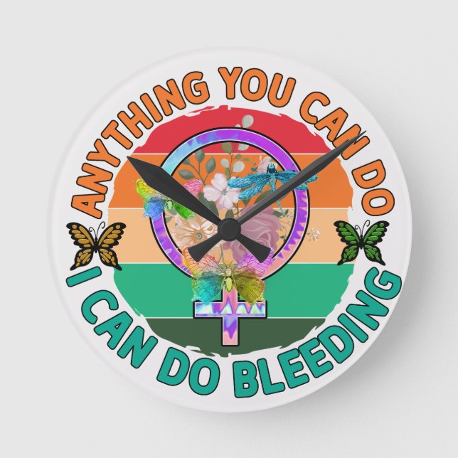 Relógio Redondo Pró-escolha (Frente)