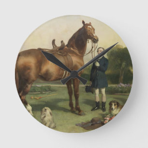 Relógio Redondo Prosperidade (óleo em canvas)