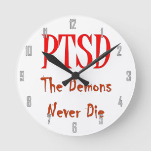 RELÓGIO REDONDO PTSD, OS DEMÔNIOS NUNCA MORREM