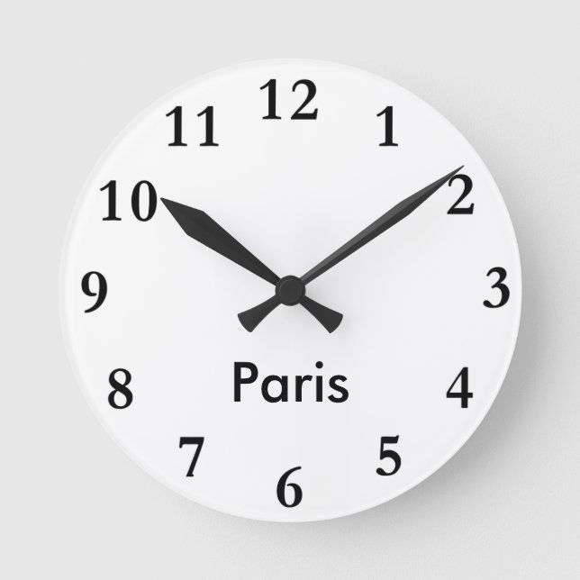 Relógio Redondo Pulso de disparo conhecido da cidade (Frente)