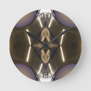 Relógio Redondo Pulso de disparo contemporâneo do desenhista do