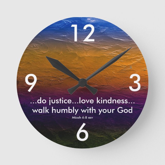 Relógio Redondo Pulso de disparo da escritura (Frente)