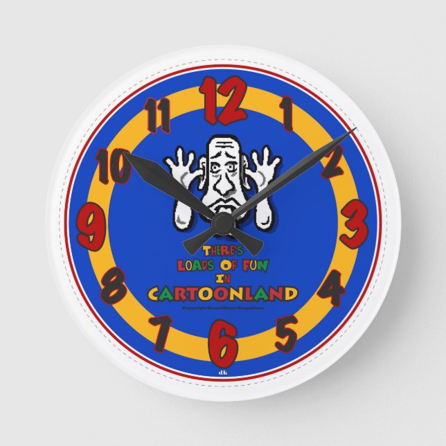 RELÓGIO REDONDO PULSO DE DISPARO DE CARTOONLAND (Frente)