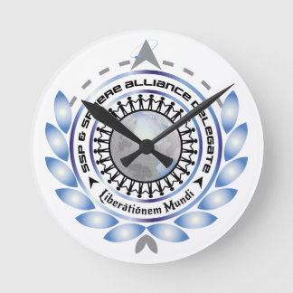 Relógio Redondo Pulso de disparo de parede acrílico