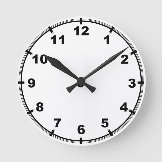 Relógio Redondo Pulso de disparo de parede customizável da cozinha (Frente)