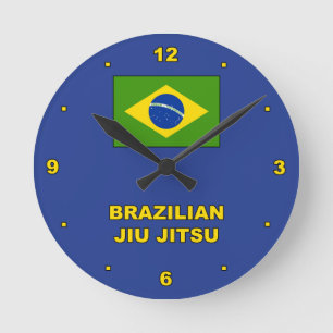Relógio Redondo Pulso de disparo de parede de BJJ