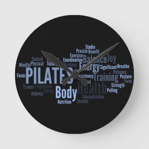 Relógio Redondo Pulso de disparo de parede de PILATES