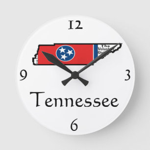 Relógio Redondo Pulso de disparo de parede de Tennessee