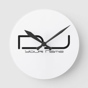 Relógio Redondo Pulso de disparo de parede do DJ