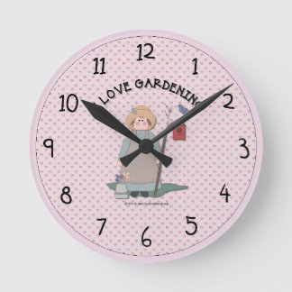 Relógio Redondo Pulso de disparo de parede do jardim do país