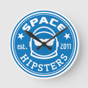 Relógio Redondo Pulso de disparo de parede dos hipsteres do espaç