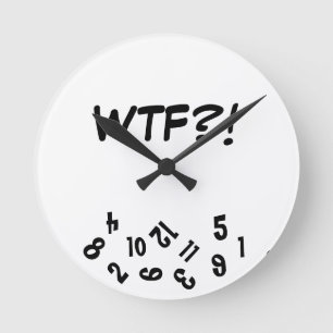 Relógio Redondo Pulso de disparo de WTF