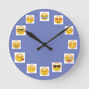 Relógio Redondo pulso de disparo do emoji