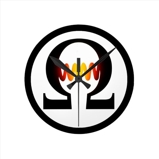 Relogio Redondo Pulso De Disparo Do Simbolo Do Ohm Zazzle Com Br
