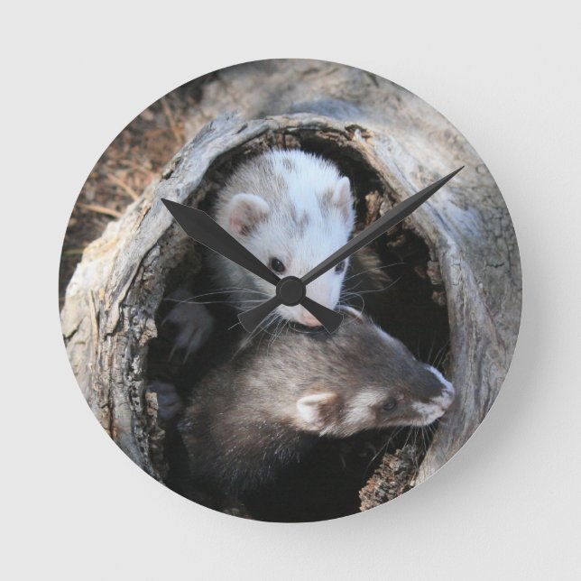 Relógio Redondo Pulso de disparo dos amigos (Frente)