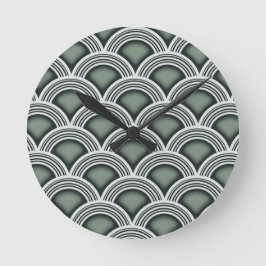 Relógio Redondo Pulso de disparo dos círculos concêntricos do art