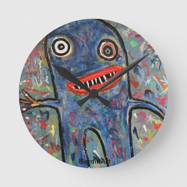 Relógio Redondo Pulso de disparo "Lawrence Welk " de BardinArt (Frente)