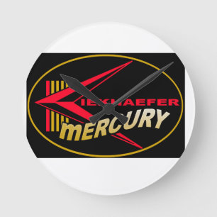 Relógio Redondo Pulso de disparo marinho do olhar do vintage dos