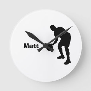 Relógio Redondo Pulso de disparo personalizado basquetebol