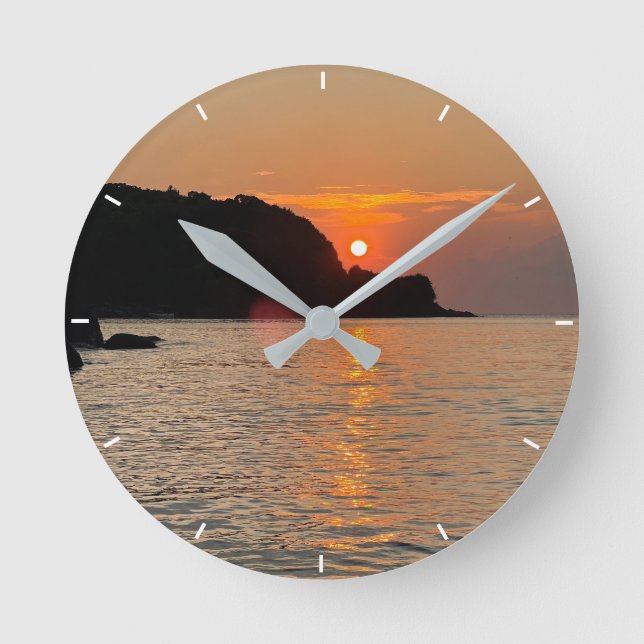 Relógio Redondo Pulso Personalizado de Fotografia (Frente)