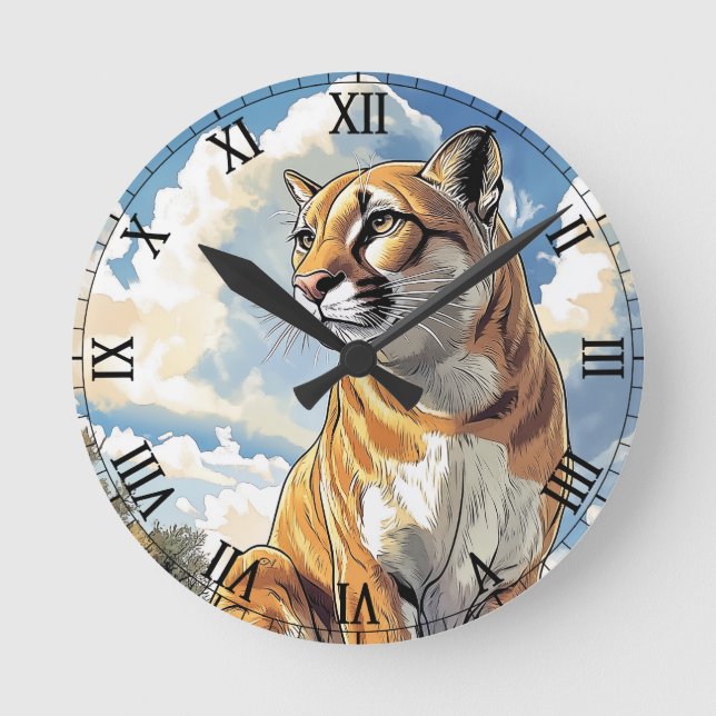 Relógio Redondo Puma I Cougar (Frente)