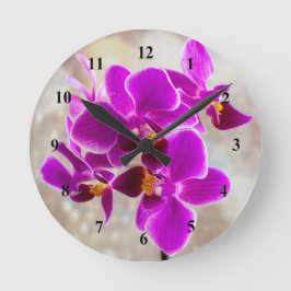 Relógio Redondo Purple Orchid Acrylic wall clock
