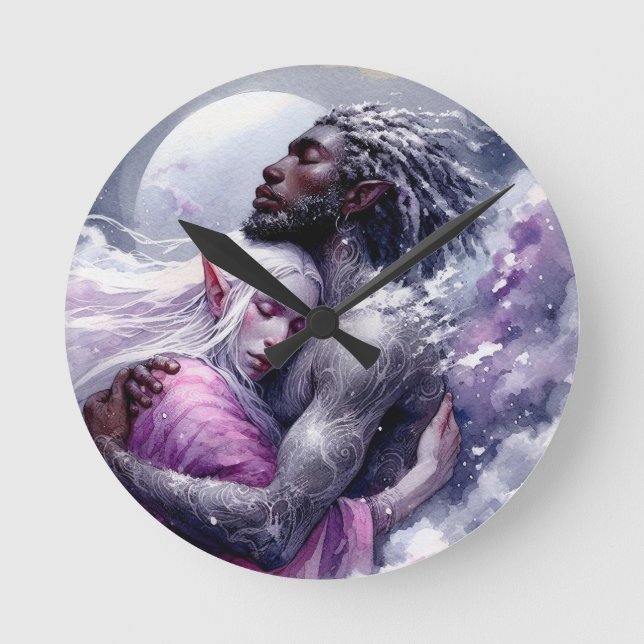 Relógio Redondo Quaraun & BoomFuzzy - Embraçar (Frente)