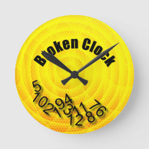 Relógio Redondo Quebrado