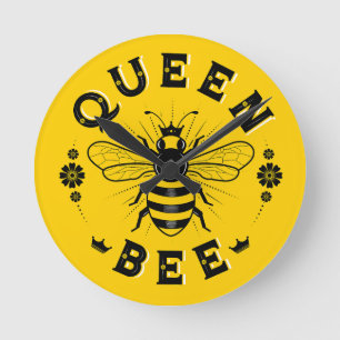 Relógio Redondo Queen Bee Wall Clock