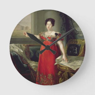 Relógio Redondo Queen Dona Maria Isabel de Braganza, 1829 (oil on