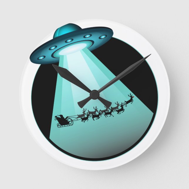 Relógio Redondo Quero Acreditar Em Papais noeis (Frente)