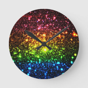 Relógio Redondo Rainbow Galaxy