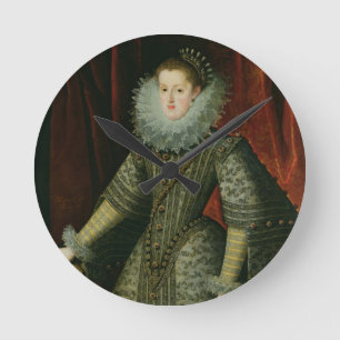Relógio Redondo Rainha Margarita de Áustria, 1609 (óleo em canva