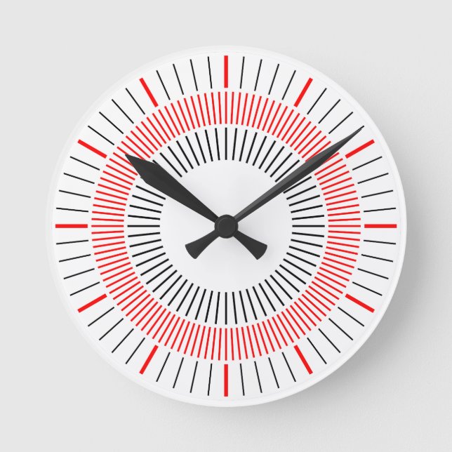 Relógio Redondo Raios Concentrados 03 (Frente)