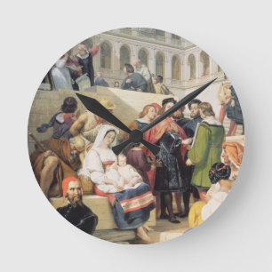 Relógio Redondo Raphael no vaticano, 1832 (óleo em canvas)